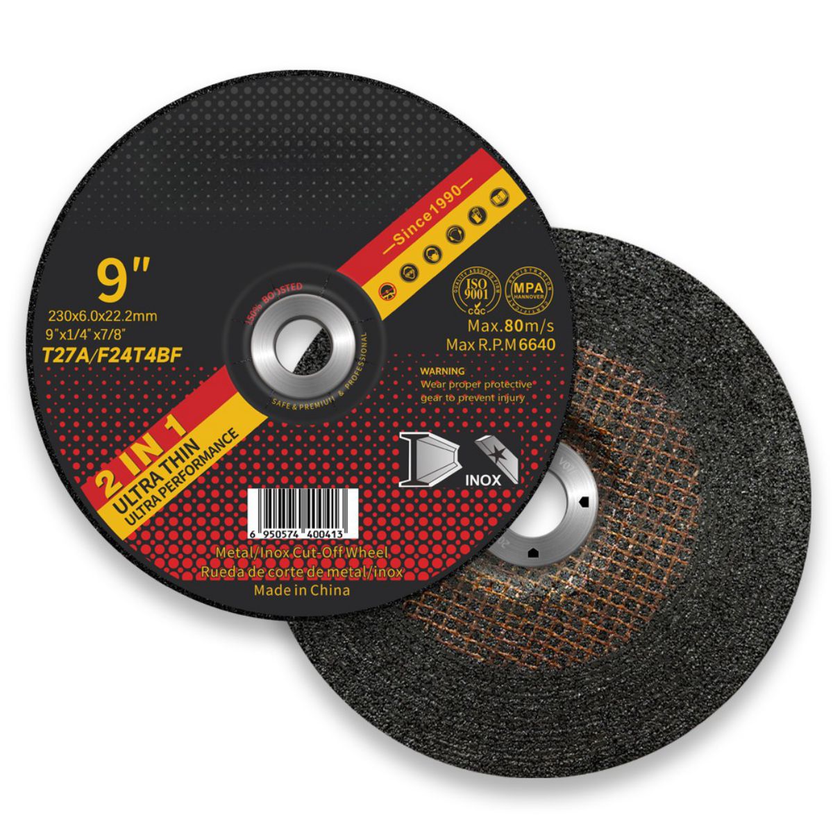 9-calowa podwójna siatkowa tarcza szlifierska