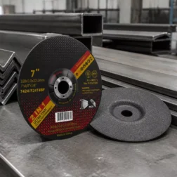 7 inch T42 depressed center grinding wheel for weld seam grinding surface preparation and structural steel fabrication