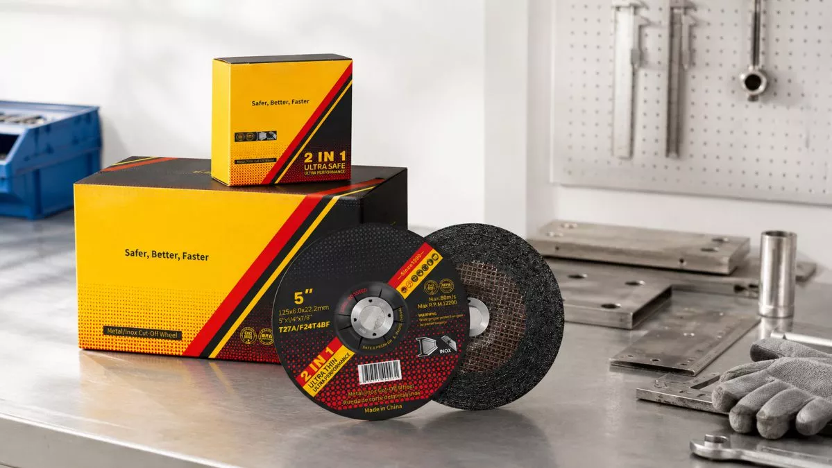 125mm double net grinding disc for burr removal, weld grinding and OEM supply